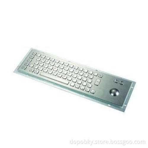 Multi-Language Long Compact Industrial Metal Keyboard With